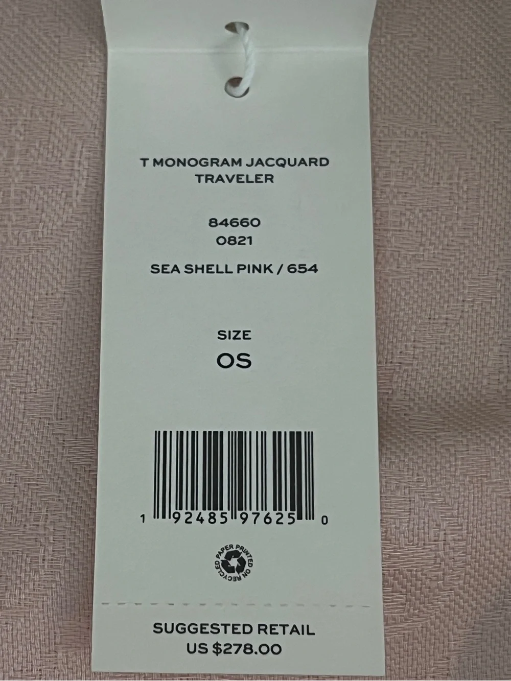 TORY BURCH• Pink Logo-Patterned Jacquard travelers Scarf in Gift Box